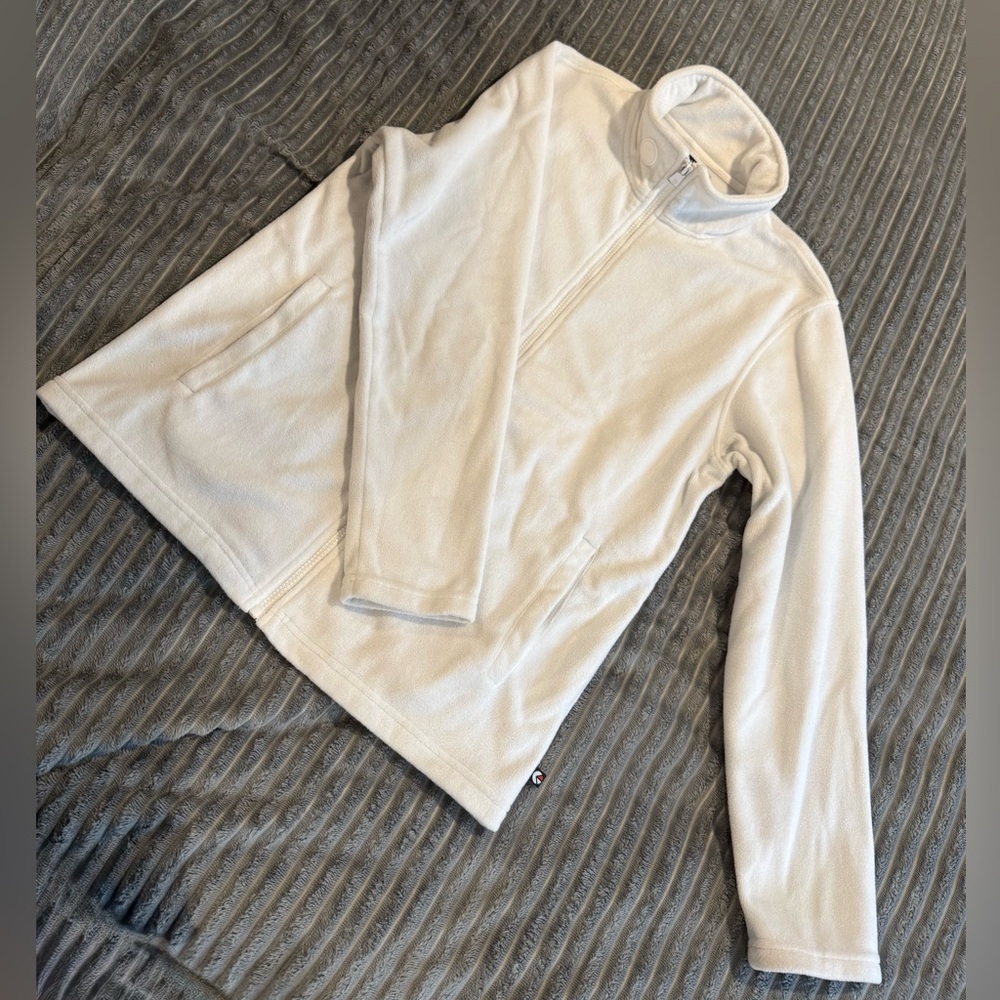 White Ethika Full-Zip Fleece Jacket